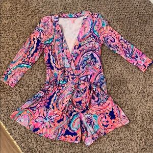 Lilly Pulitzer wrap romper size S